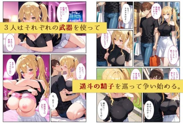 あさひがラブホテルのベッドに座って服を胸までめくって露出している。